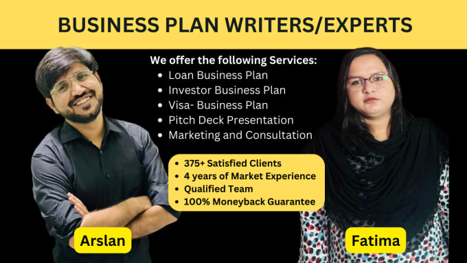 Gig Preview - Write professional business plan for startups, business plan writer