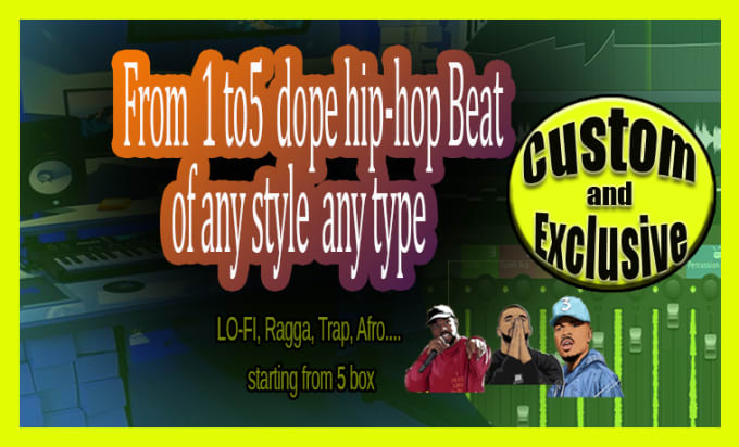 Bestseller - produce 1 to 5 hip hop beats of any style