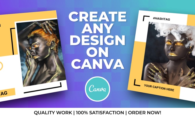 Gig Preview - Create any design on canva