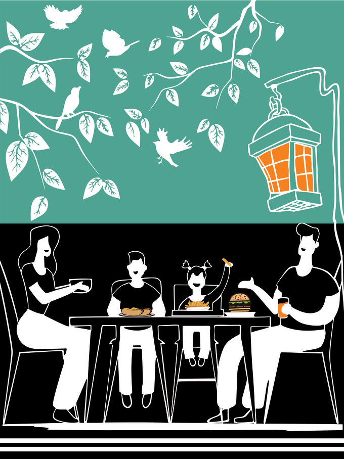 Gig Preview - Make vector art for restaurants