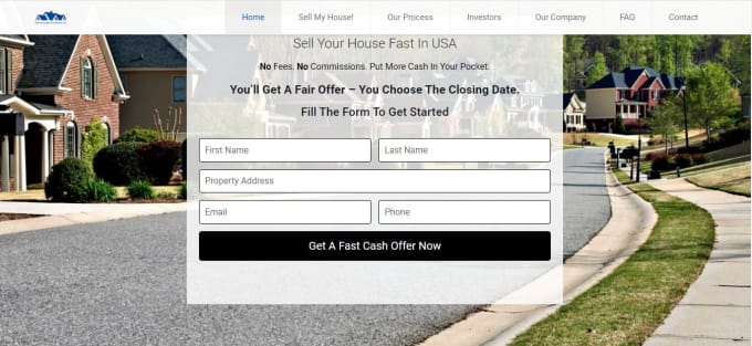 Gig Preview - Create real estate investor website