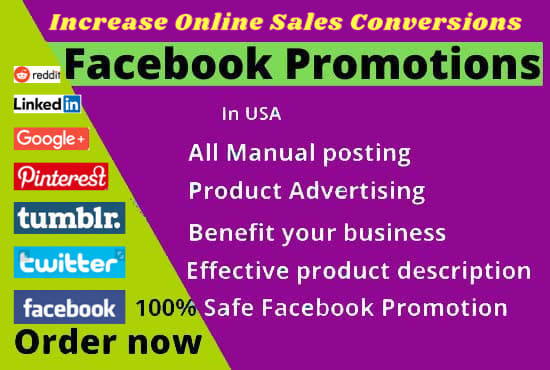 Gig Preview - Do facebook marketing to promote your business or product