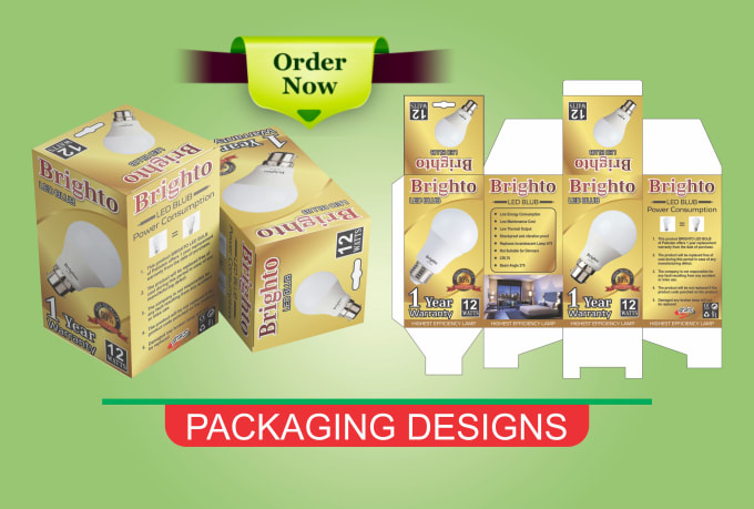 Gig Preview - Design product packaging box design, quick service