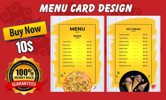 Gig Preview - Design digital restaurant menu, digital menu and menu design