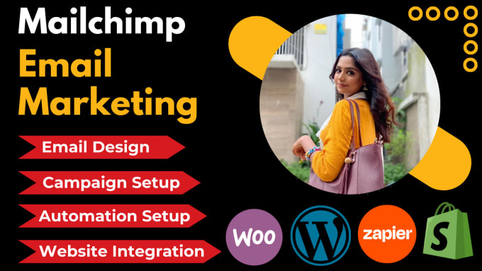 Gig Preview - Be your mailchimp email marketing expert for your business