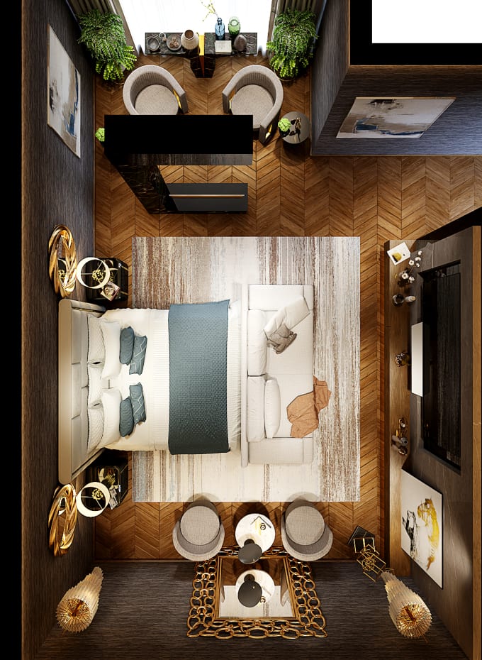 Gig Preview - Amazing 2d floor plan to 3d floor plan sketchup, 3ds max