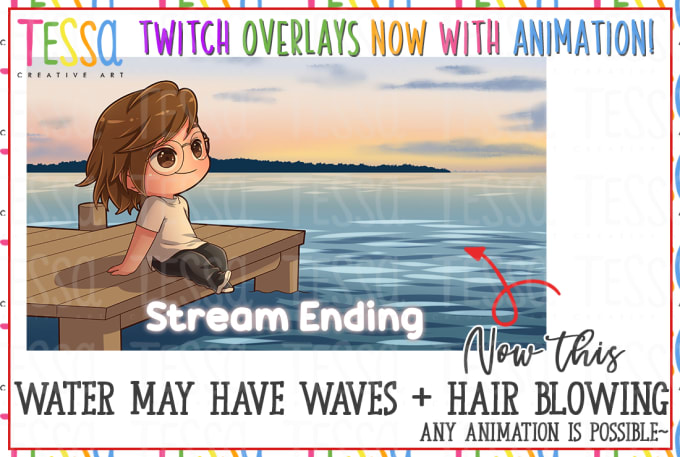 Gig Preview - Draw and animate your twitch overlay chibi style