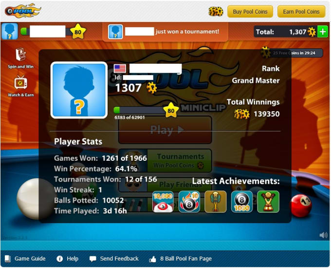 Get you 5,000 pool coins in miniclip 8 ball pool ...