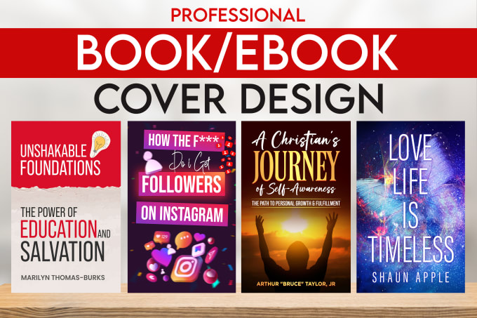 Gig Preview - Do a unique book cover, ebook cover, book cover design