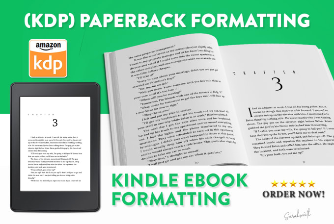 Gig Preview - Format your book for amazon KDP print in a unique way