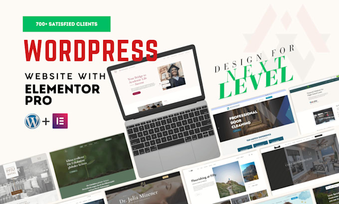 Gig Preview - Design responsive wordpress website with elementor pro