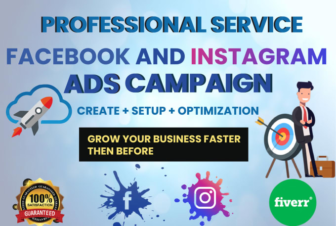 Gig Preview - Be your facebook and instagram ads campaign manager and run advertising