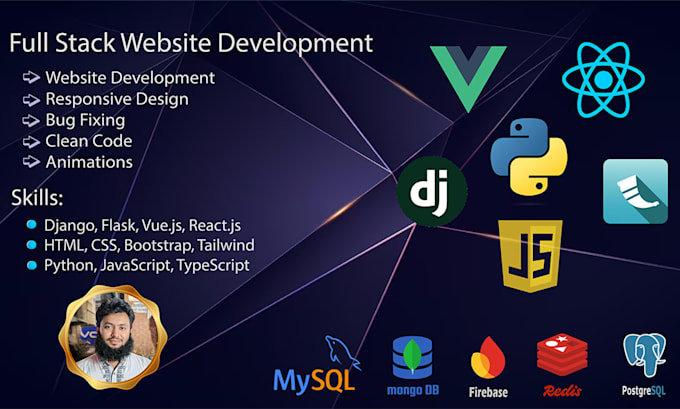 Gig Preview - Do full stack website and application design and development