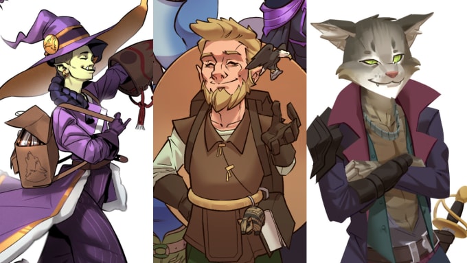 Gig Preview - Draw your dnd character or party art