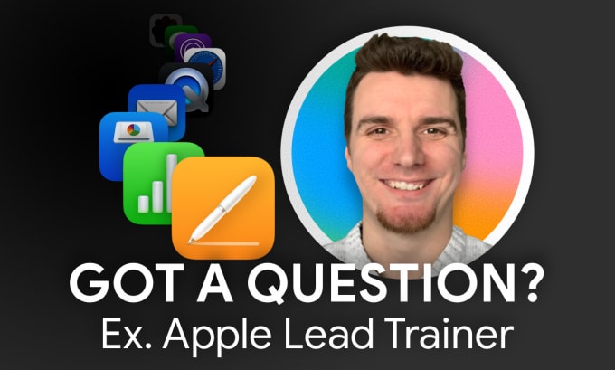 Gig Preview - Teach numbers, pages, keynote, apple certified trainer