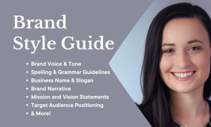 Gig Preview - Create a writing style guide for your brand