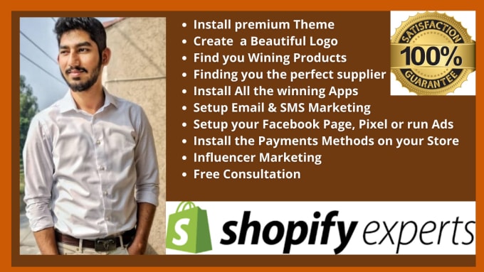 Gig Preview - Be your shopify expert for your shopify dropshipping store