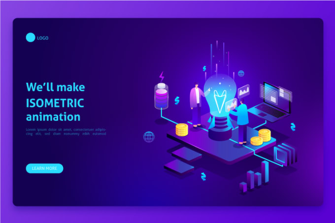 Gig Preview - Animate isometric svg for web