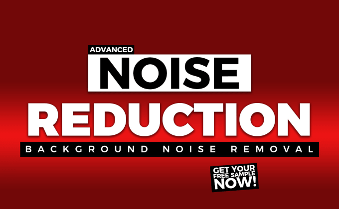 Gig Preview - Remove background noise or do noise reduction