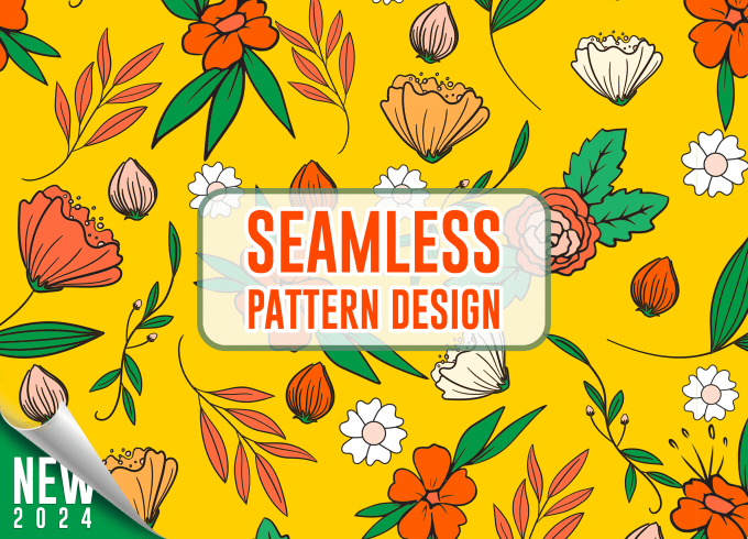 Gig Preview - Design seamless repeat pattern design