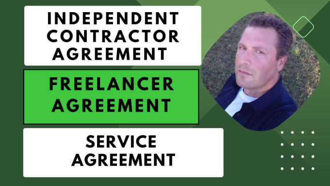 Gig Preview - Write independent contractor, freelancer, 1099, service agreement or contract