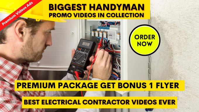 Gig Preview - Do handyman or handyman service or electrical contractor video ads