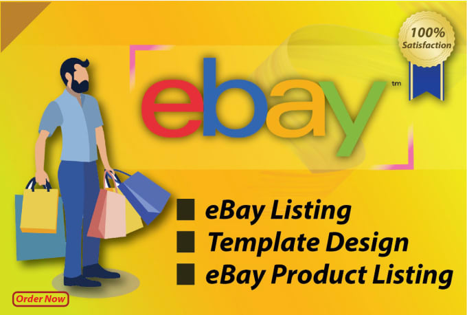 Gig Preview - Do ebay listing, ebay product listing, with template