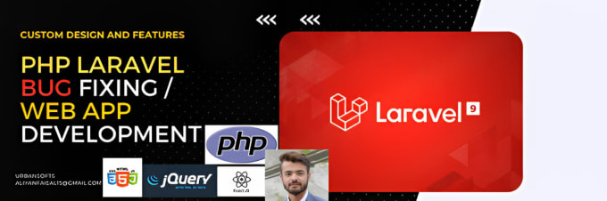 Gig Preview - Develop website and fix bugs using PHP laravel  mysql jquery