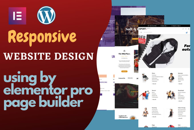 Gig Preview - Design responsive wordpress website and landing  page using elementor pro