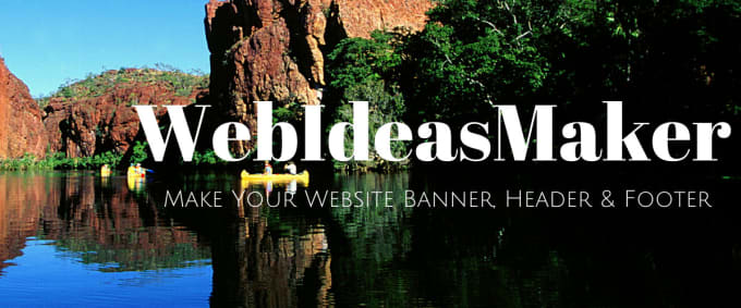 Gig Preview - Design website banner header or footer