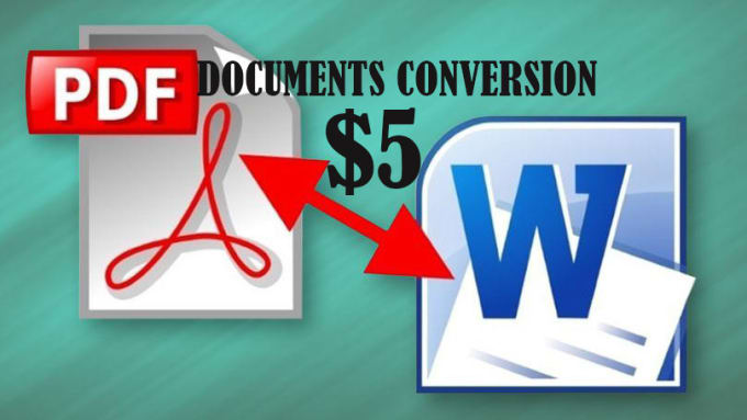 Gig Preview - Convert PDF to word and word to PDF