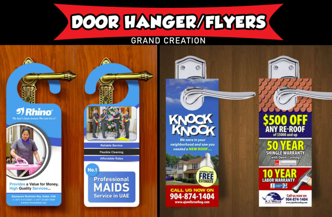 Gig Preview - Design perfect door hanger and rack card designs for you