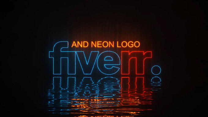 Gig Preview - Create amazing neon logo animation and intro