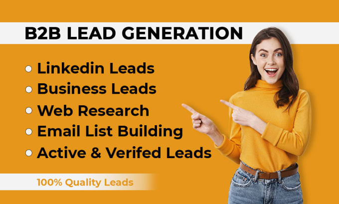 Bestseller - do targeted b2b lead generation and linkedin lead generation