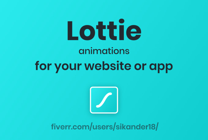 Gig Preview - Create lottie animation for your website and mobile app