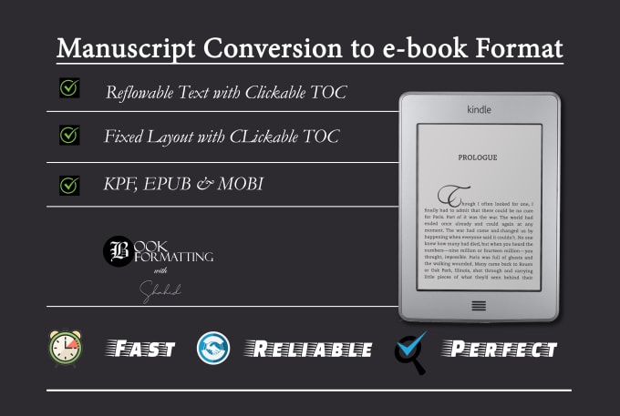 Gig Preview - Convert your book to ebook file format