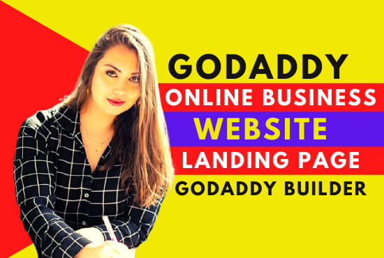 Gig Preview - Create design or redesign godaddy website on godaddy builder and ecommerce store