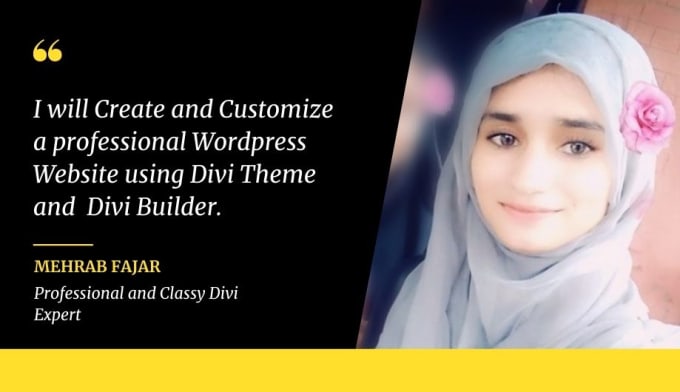 Gig Preview - Create and customize responsive wordpress website with divi theme and builder