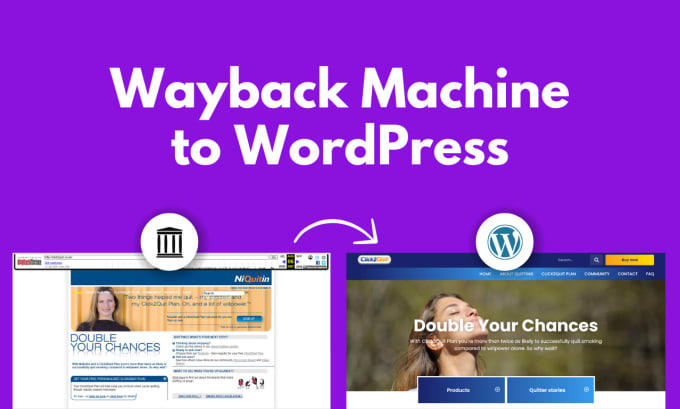 Bestseller - manually restore any site from wayback machine archive to wordpress