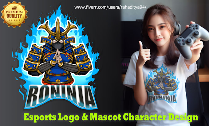 Gig Preview - Draw anime style esports logo, emblem and streamer mascot