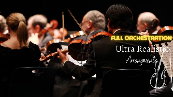 Gig Preview - Arrange a epic orchestra for your song, movie, game