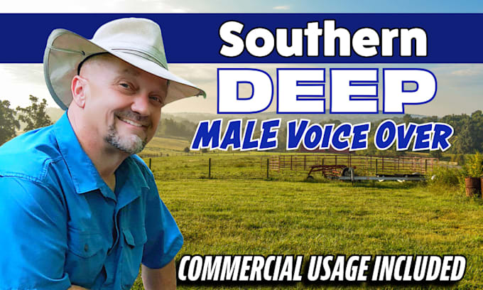 Gig Preview - Record a male voice over with a southern accent