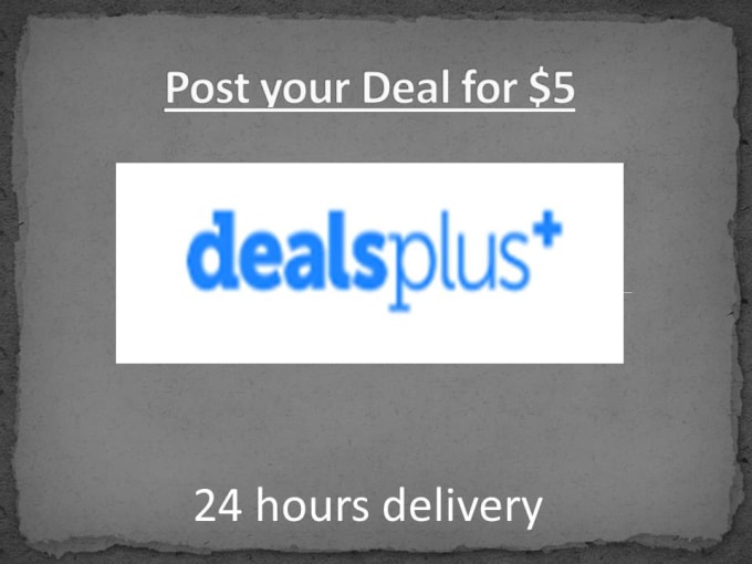 Gig Preview - Post your deals coupon to top deals site within 24 hours