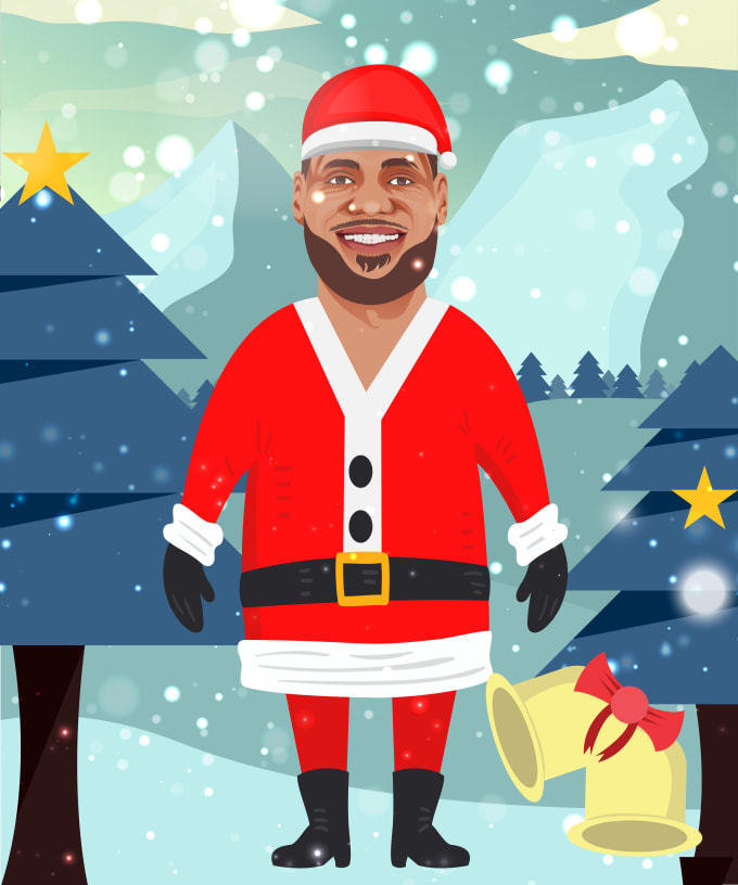 Gig Preview - Draw an awesome christmas cartoon avatar