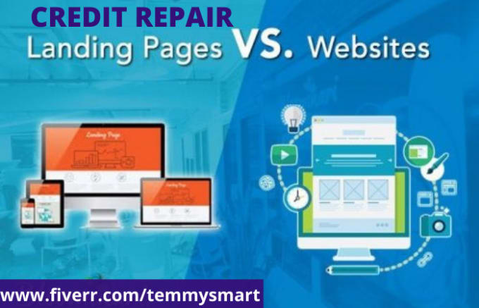 Gig Preview - Design best converting credit repair landing page website