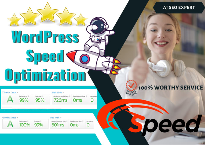 Gig Preview - Speed up wordpress website for google pagespeed insights