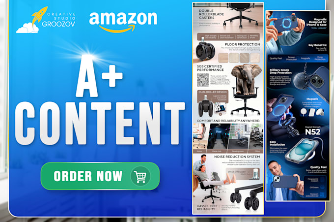 Gig Preview - Design amazon a plus content that enhanced your brand