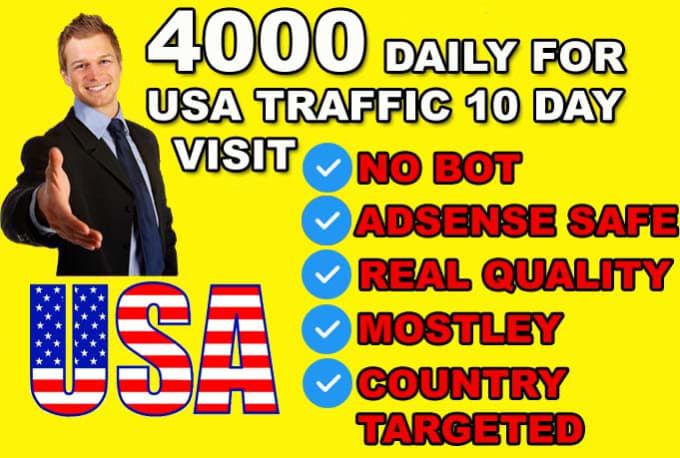 Gig Preview - Drive target unlimited usa direct traffic visitors your website