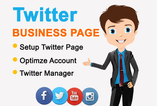 Gig Preview - Create, setup and optimize business twitter page