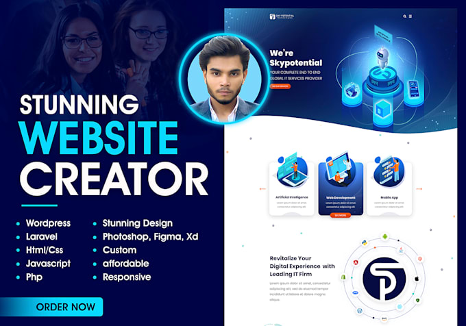 Bestseller - design and develop tech savy and modern wordprss website